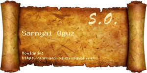 Sarnyai Oguz névjegykártya